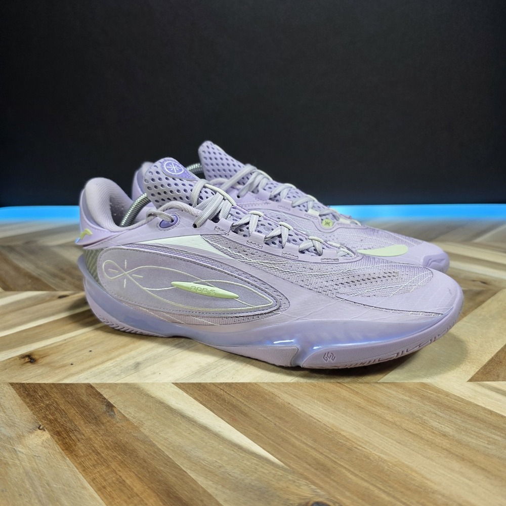 Li-Ning Wade 808 5 Ultra Men's 11 Lavender Lime ABAV015-12 Basketball Shoes